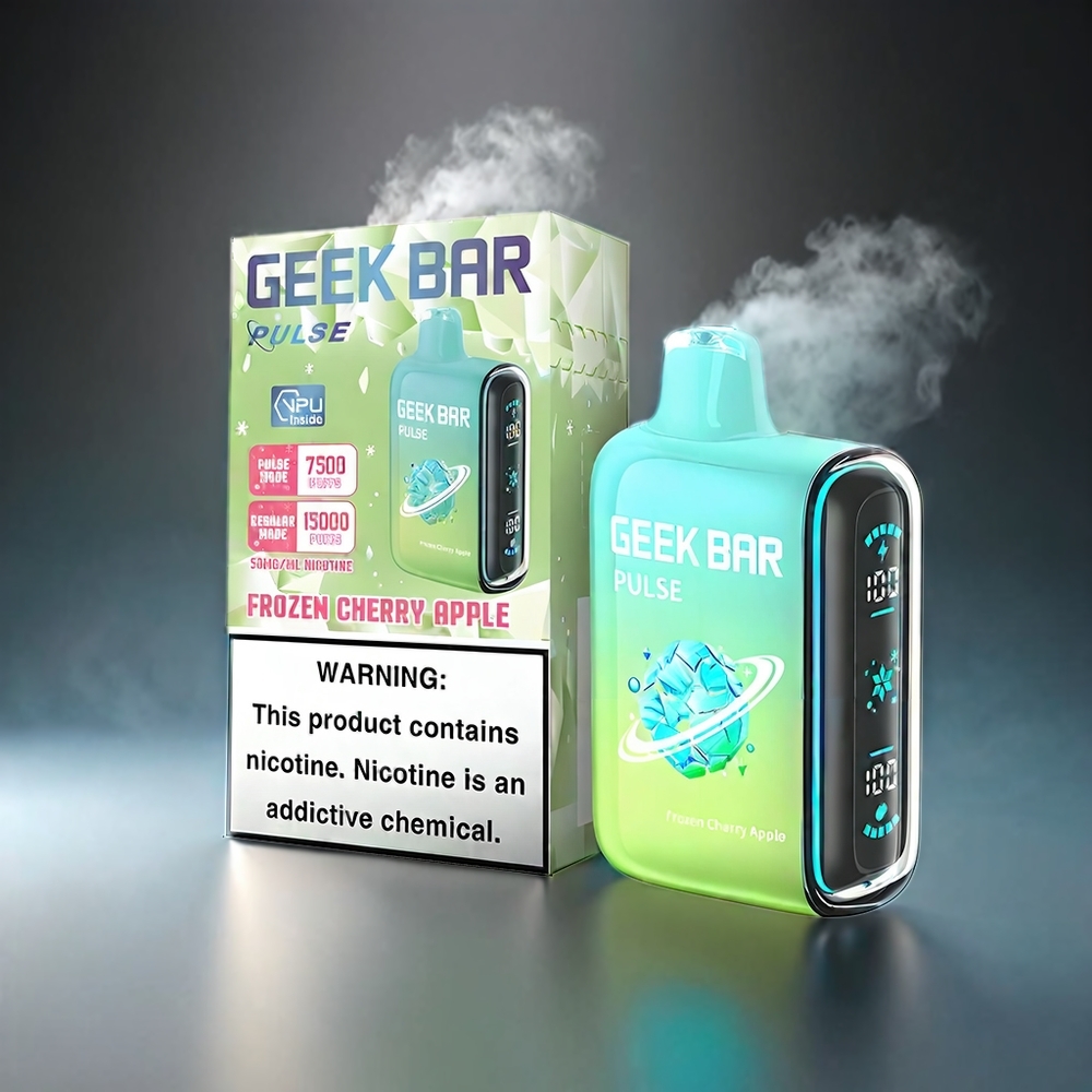 Geek Bar Pulse 15000 Puffs Norge Engros – 16ML E-væske, 5% Nikotin, Justerbar Luftstrøm, 650 mAh Batteri, USB Type-C