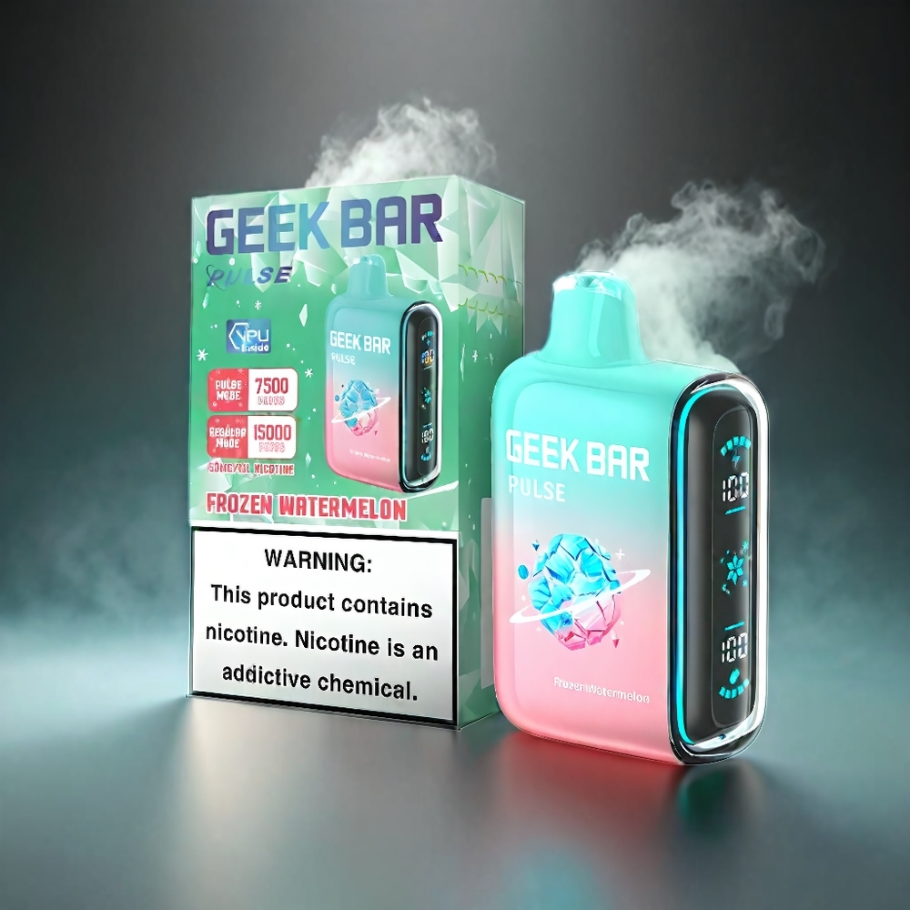 Geek Bar Pulse 15000 Puffs Norge Engros – 16ML E-væske, 5% Nikotin, Justerbar Luftstrøm, 650 mAh Batteri, USB Type-C