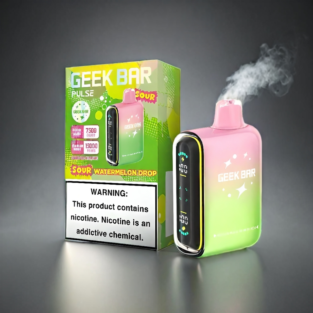 Geek Bar Pulse 15000 Puffs Norge Engros med 16ML e-væske, 5% nikotin og justerbar luftstrøm
