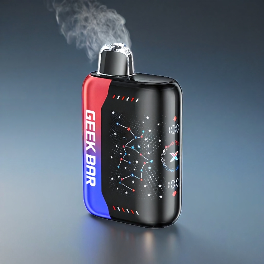 Geek Bar Pulse X 25000 Puffs Norge Engros – Opptil 25000 Sug, 18mL Fylt E-Væske, 3D Skjerm, USB-C Lading, Dual Mesh Coil