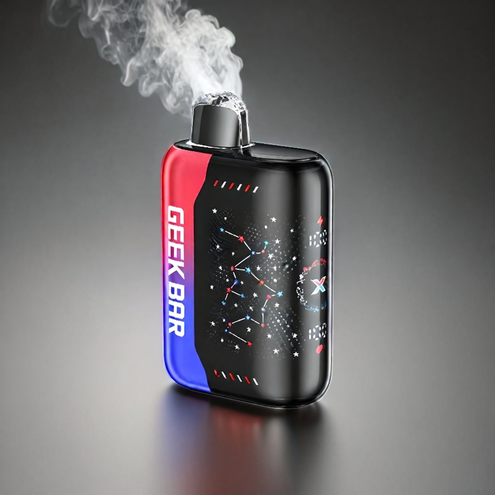 Geek Bar Pulse X 25000 Puffs Norge Engros – Opptil 25000 Sug, 18mL Fylt E-Væske, 3D Skjerm, USB-C Lading, Dual Mesh Coil