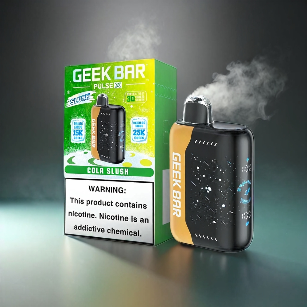 Geek Bar Pulse X 25000 Puffs Norge Engros – Slush Edition Med 18mL Fylt E-Væske, 3D Skjerm, USB Type-C, Dual Mesh Coil