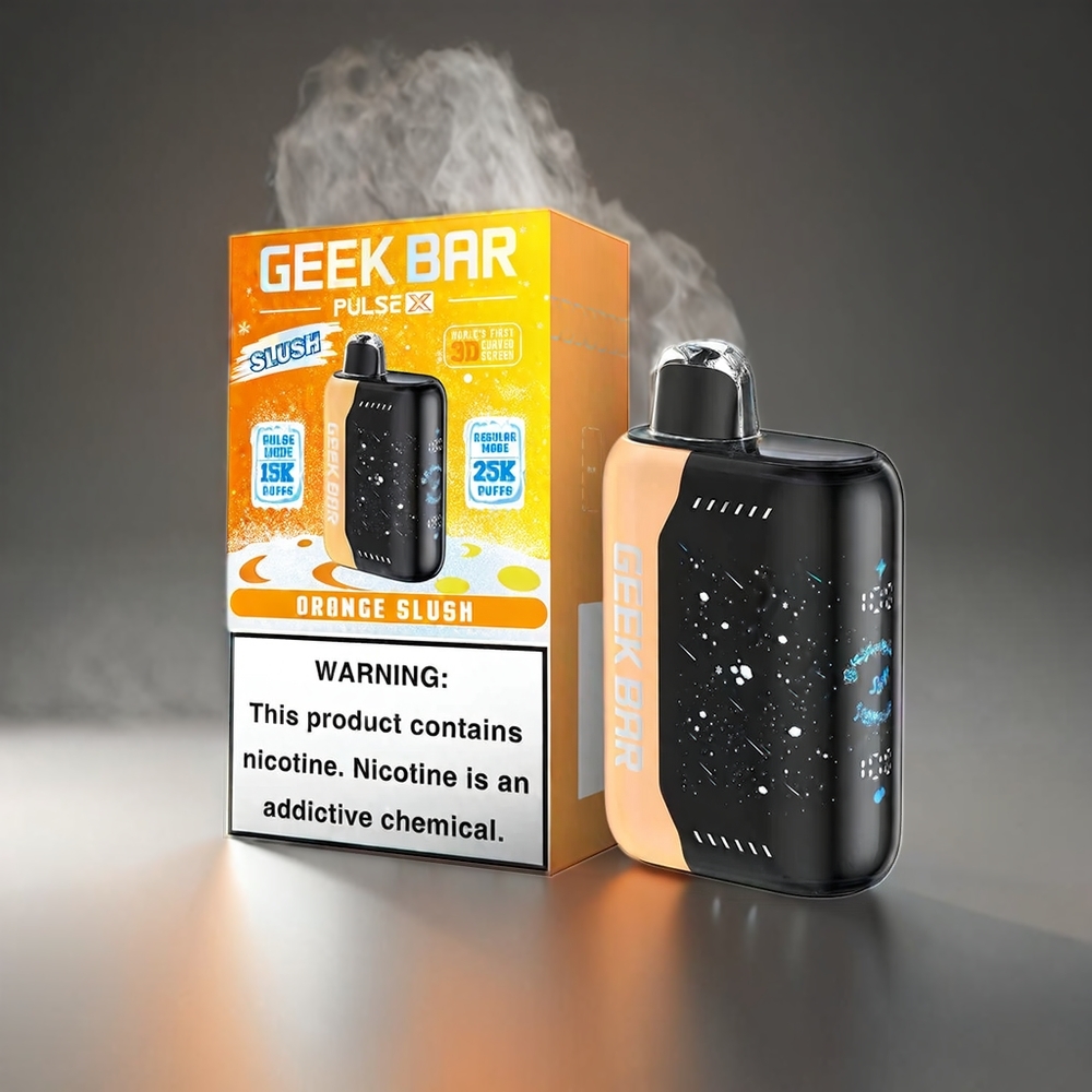 Geek Bar Pulse X 25000 Puffs Norge Engros – Slush Edition Med 18mL Fylt E-Væske, 3D Skjerm, USB Type-C, Dual Mesh Coil