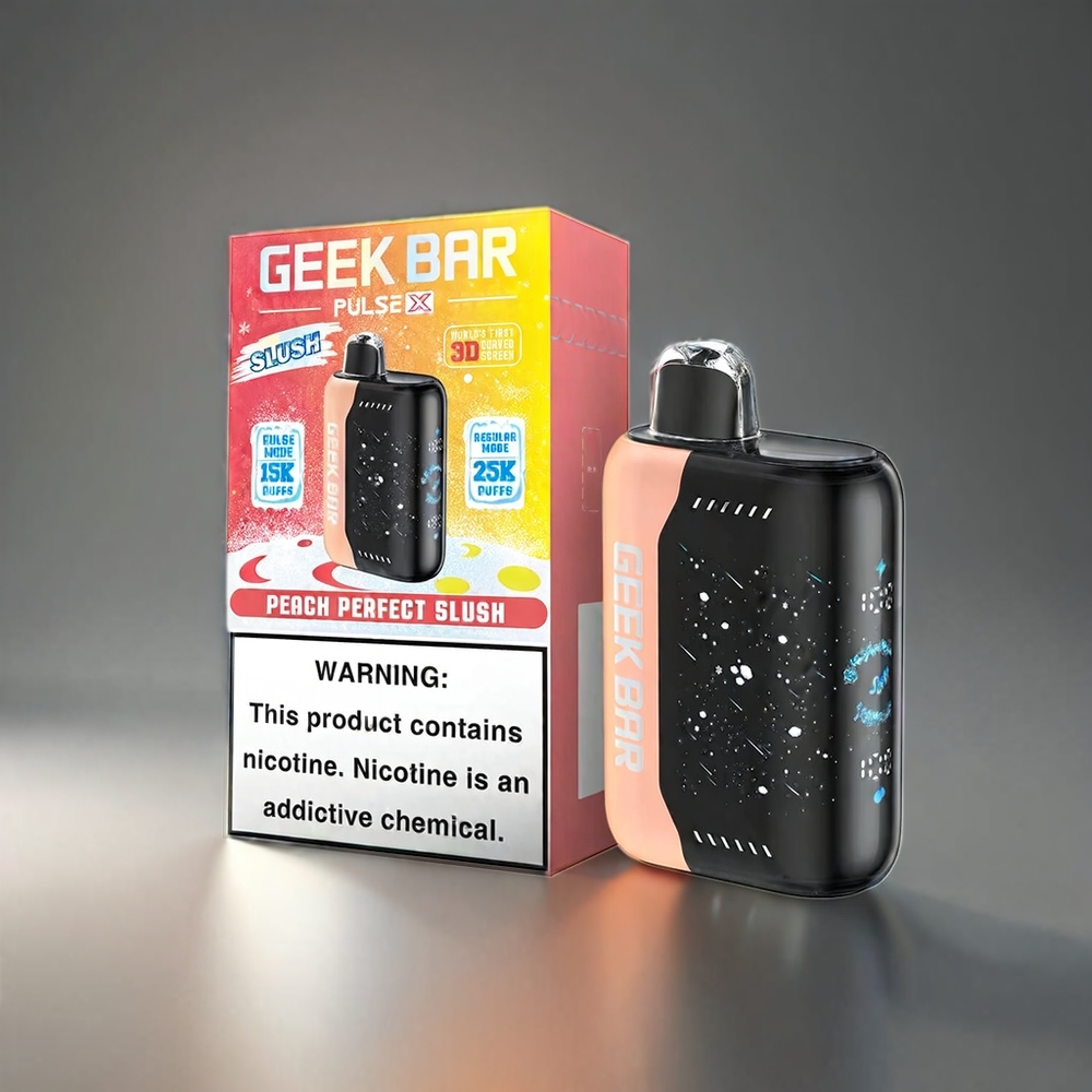 Geek Bar Pulse X 25000 Puffs Norge Engros – Slush Edition Med 18mL Fylt E-Væske, 3D Skjerm, USB Type-C, Dual Mesh Coil