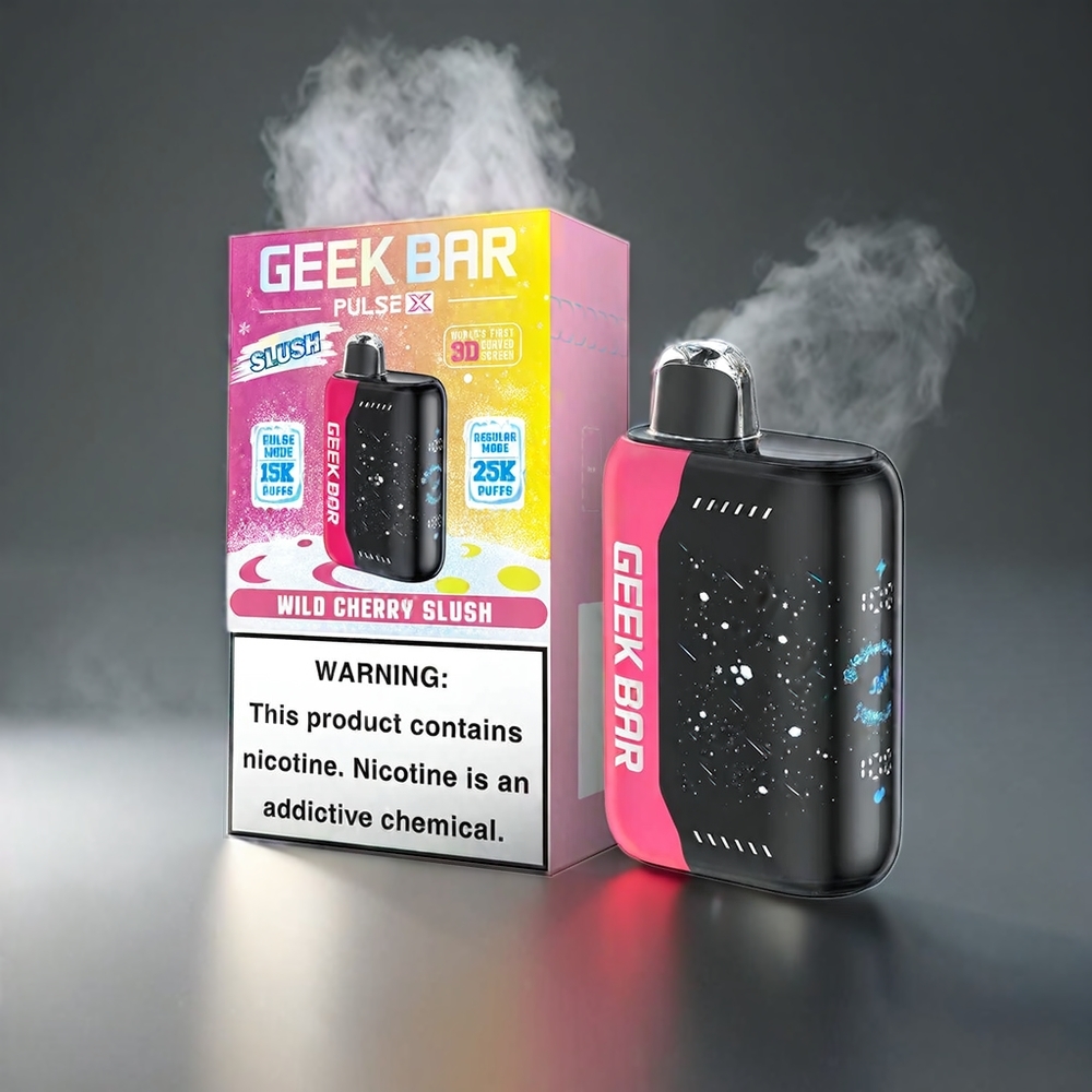 Geek Bar Pulse X 25000 Puffs Norge Engros – Slush Edition Med 18mL Fylt E-Væske, 3D Skjerm, USB Type-C, Dual Mesh Coil