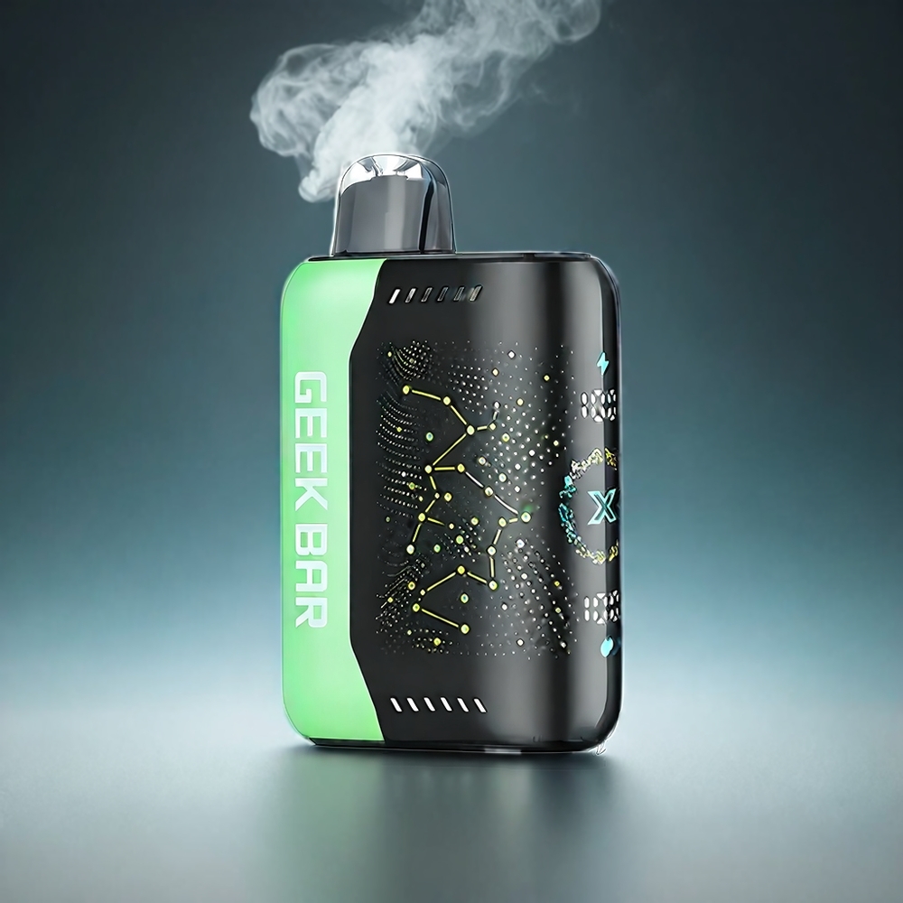 Norge Engros Geek Bar Pulse X 25000 Puffs Zero Nicotine med 18mL Pre-filled E-Liquid og USB Type-C Charging