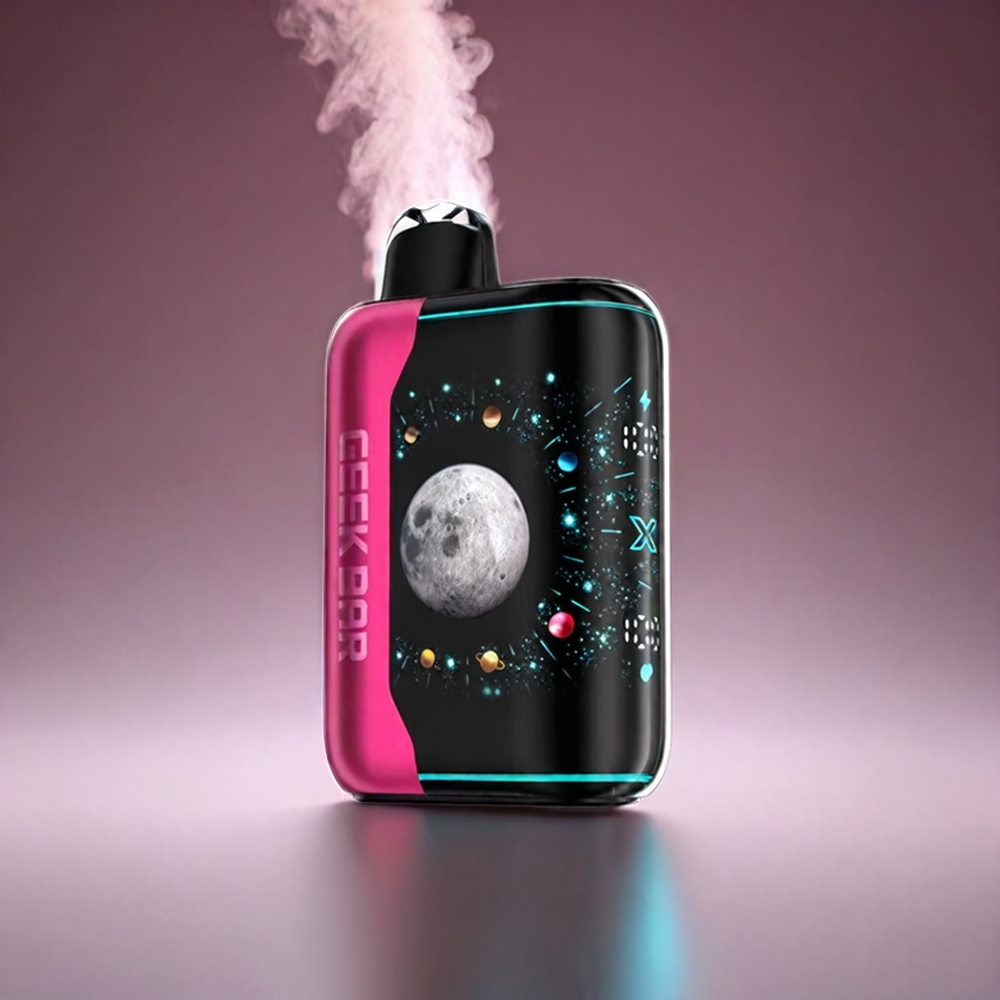 Geek Bar Pulse X Platinum Edition Norge Engros 25000 Puff Med 20mL E-Liquid & Hurtiglading USB-C – Sur Rosa Støv