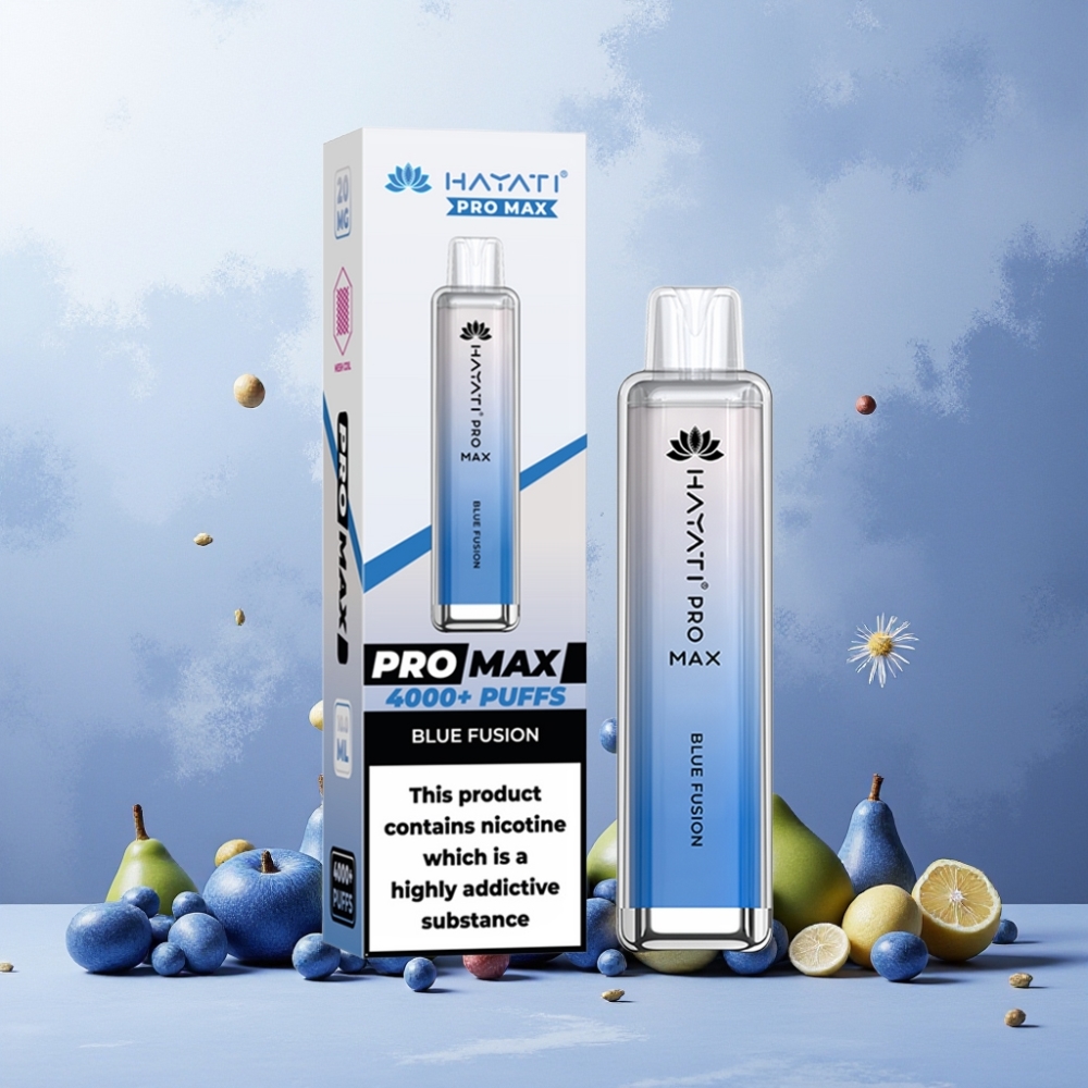 Hayati Pro Max 4000 Puffs Norge Engros Vape til engangsbruk Blå Fusjon – 1400mAh, 2%/5% Nikotin, Omladbar Batteri, TPD-Kompatibel