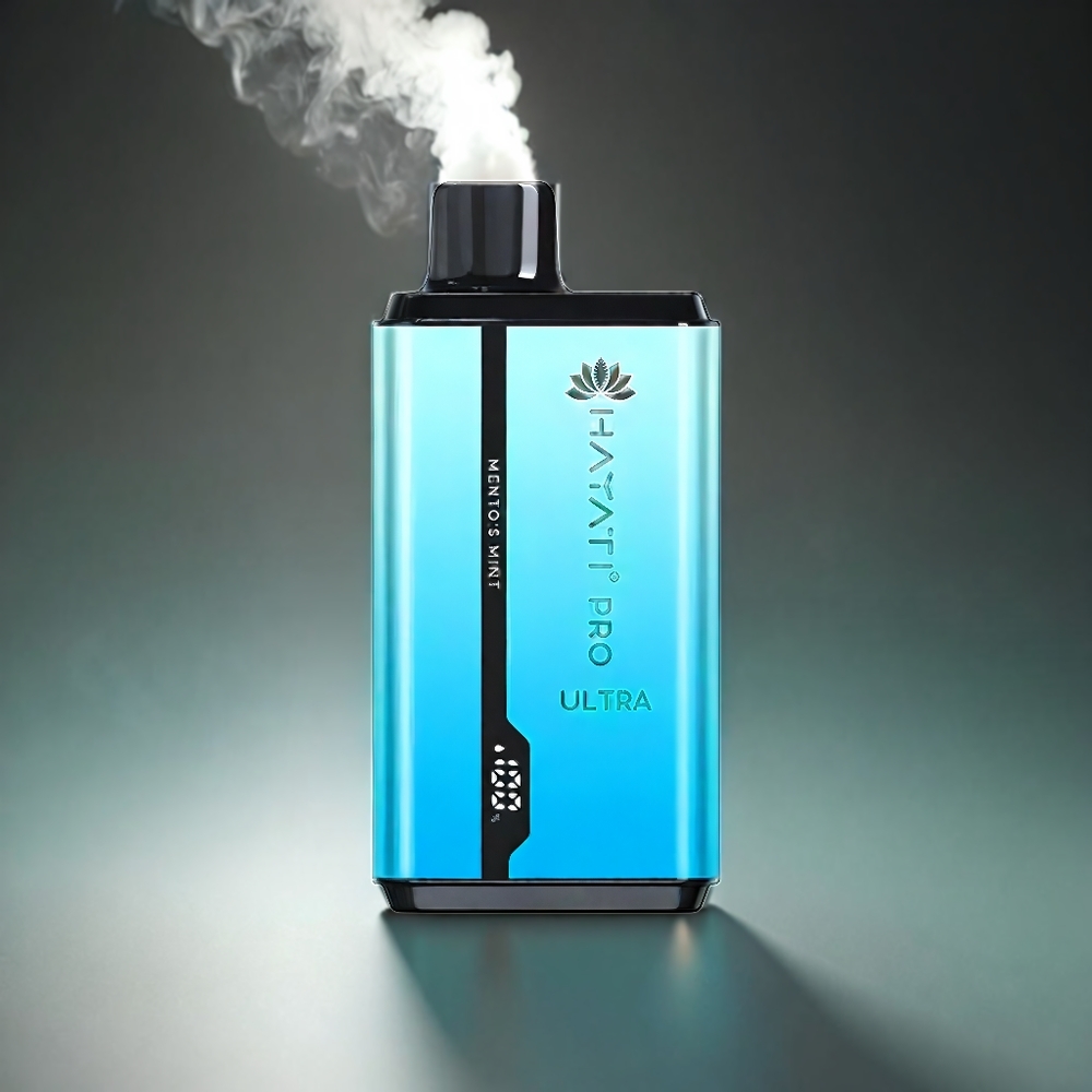 Hayati Pro Ultra 15000 Puffs Norge Engros – 2% Nikotin, 850mAh Batteri, 12ml E-Væske, 49 Smaker, Mentolmynte