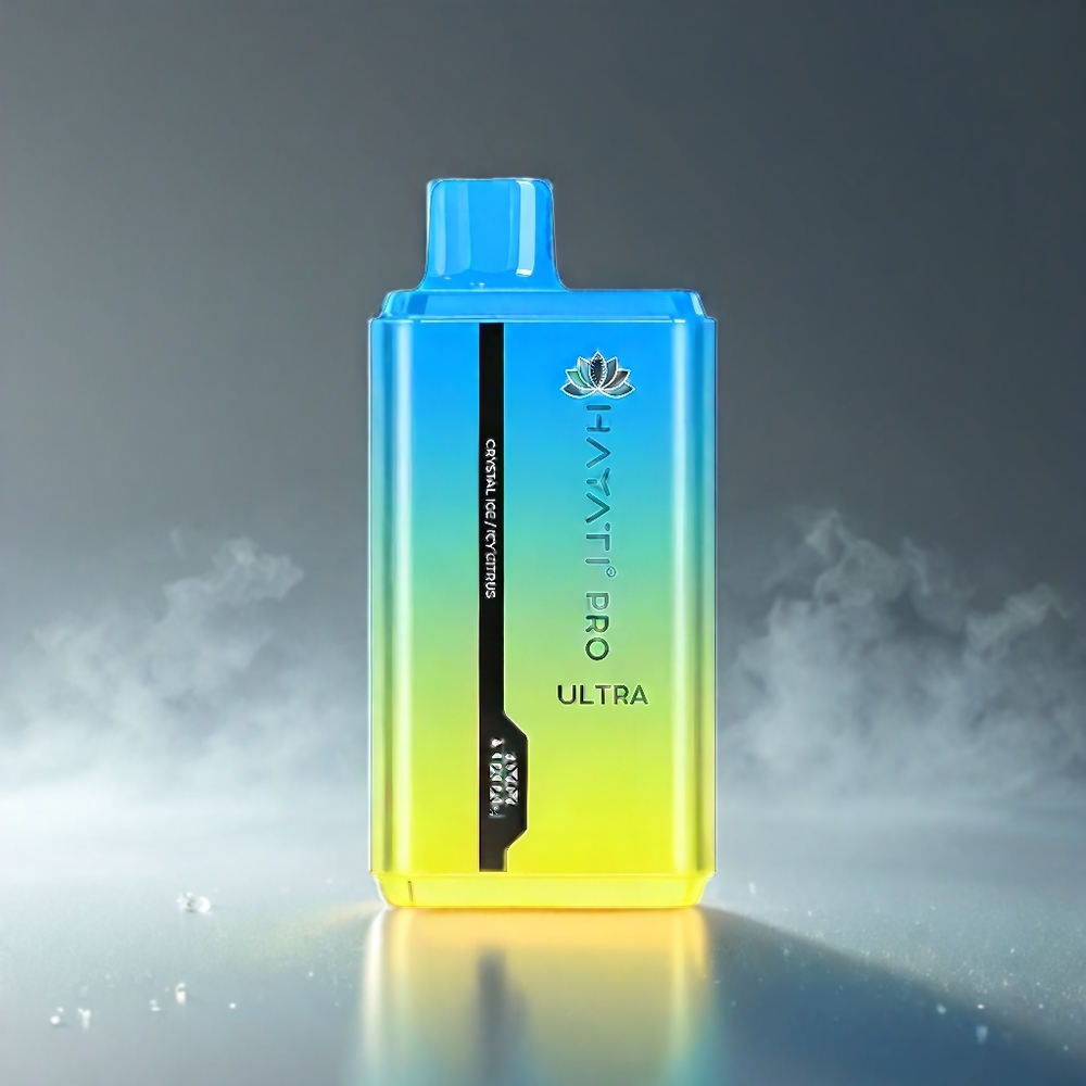 Hayati Pro Ultra 15000 Puffs Norge Engros – 850mAh Batteri, 12ml E-Væske, 2% Nikotin, 49 Smakvalg, Krystallis Islig Sitrus