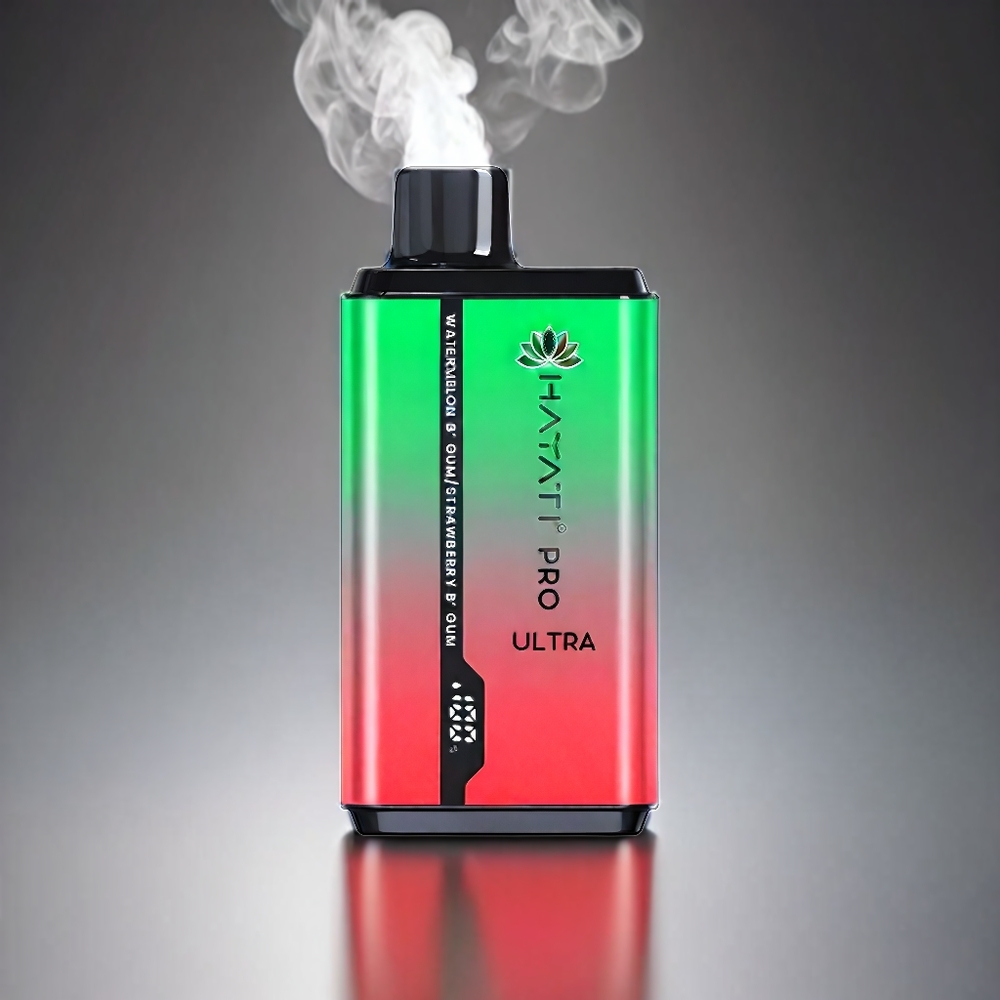 Hayati Pro Ultra 15000 Puffs Norge Engros – 850mAh Batteri, 12ml E-Væske, 2% Nikotin, Vannmelon Bubblemiks Jordbær Bubblemiks