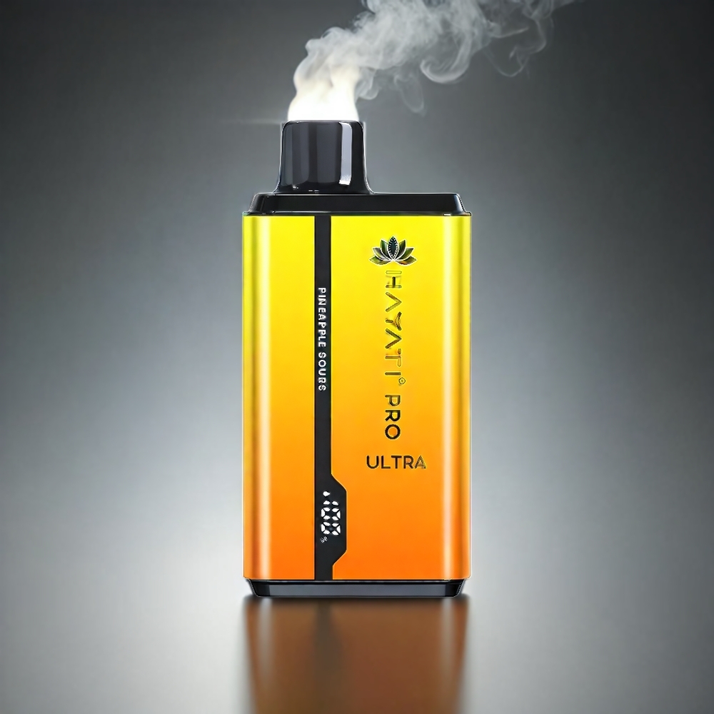Hayati Pro Ultra 15000 Puffs Norge engros – 850mAh Batteri, 12ml E-Væske, 2% Nikotin, Ananas Sur