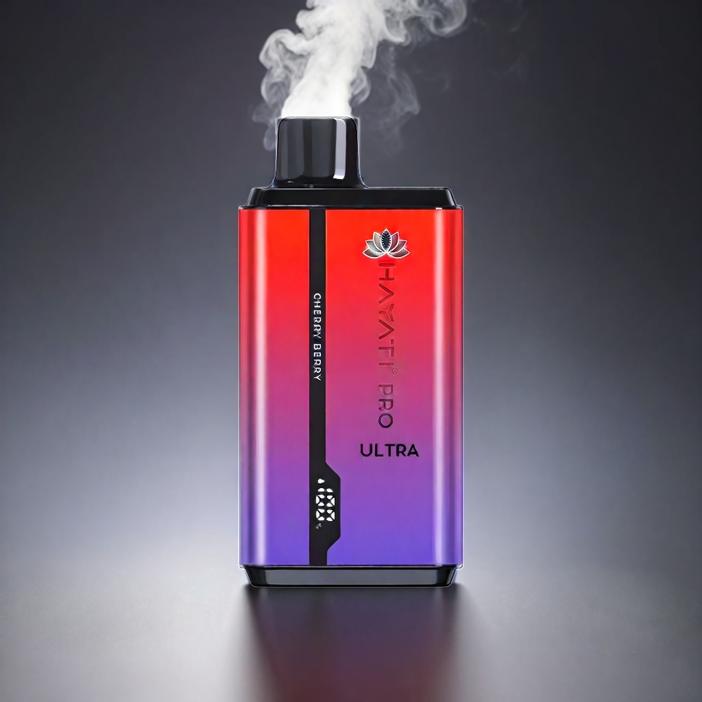 Hayati Pro Ultra 15000 Puffs Norge engros – 850mAh batteri, 12ml e-væske, 2% nikotin, 49 smaker – Kirsebær og bær