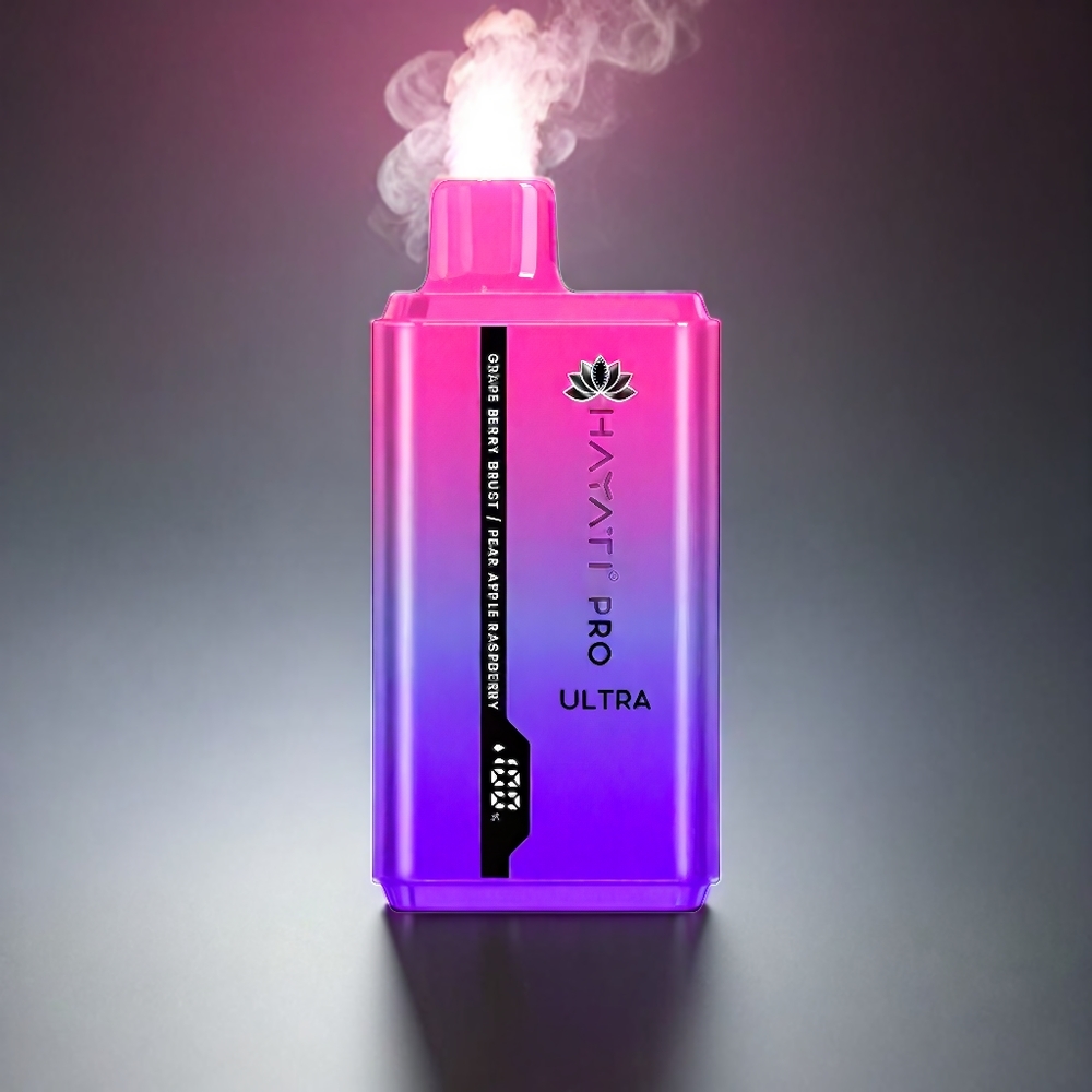 Hayati Pro Ultra 15000 Puffs Norge engros – 850mAh batteri, 12ml e-væske, 2% nikotin, Druer & Bær/Pære & Eple/Bringebær