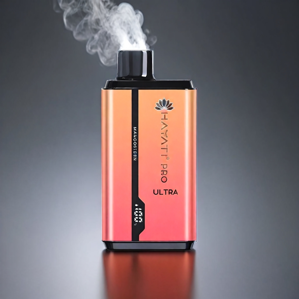 Hayati Pro Ultra 15000 Puffs Norge engros – 850mAh batteri, 12ml e-væske, 2% nikotin, Mangostan