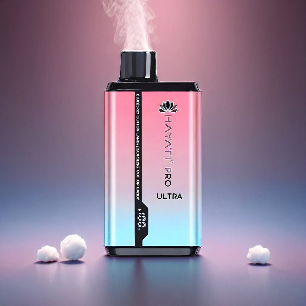 Hayati Pro Ultra Norge Engros 15000+ Puffs 850mAh Blåbær Candy & Bringebær Candy E-Damp 12ml 2% Nikotin 49 Smaker