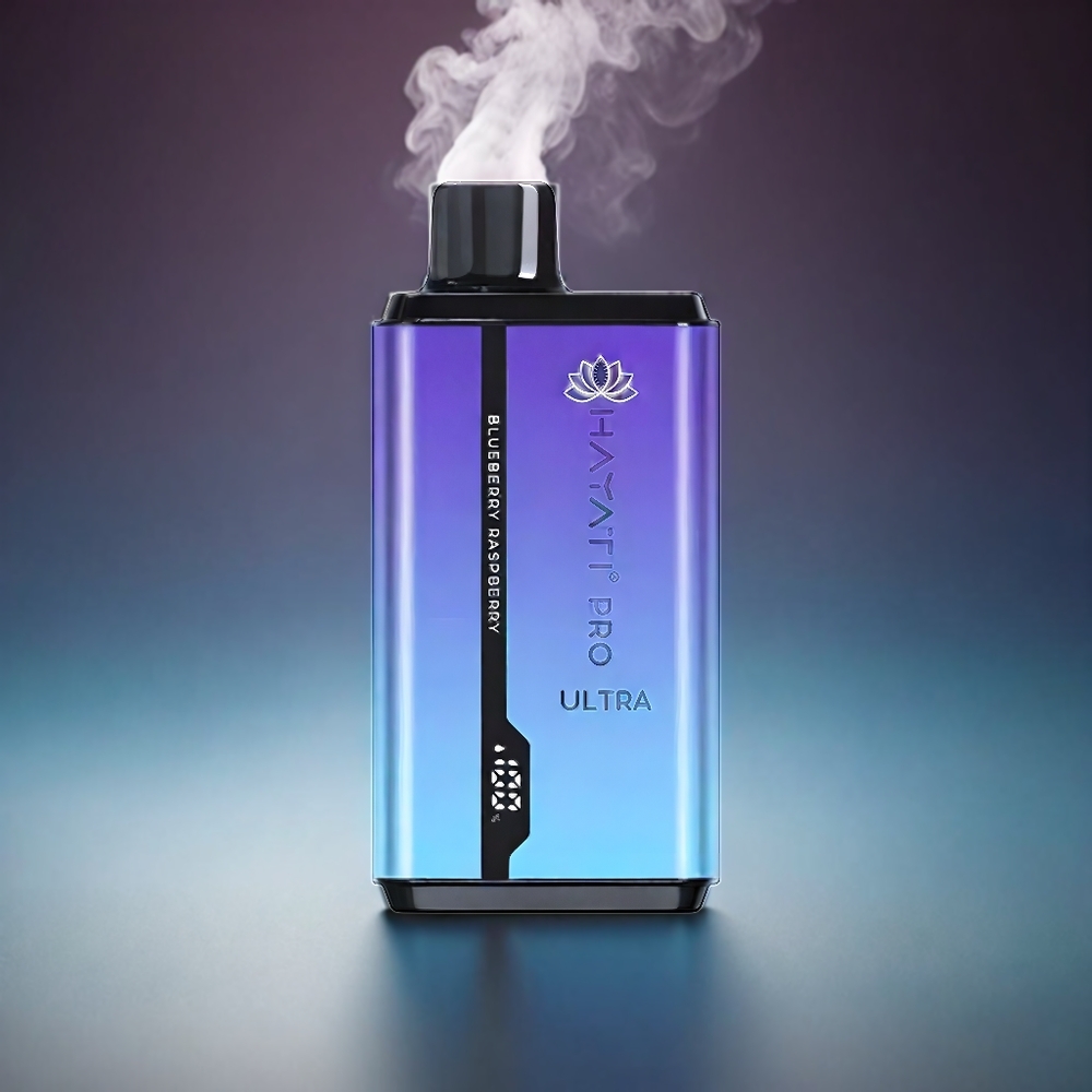 Hayati Pro Ultra Norge Engros 15000+ Puffs 850mAh Blåbær og Bringebær Vape 12ml 2% Nikotin 49 Smaker