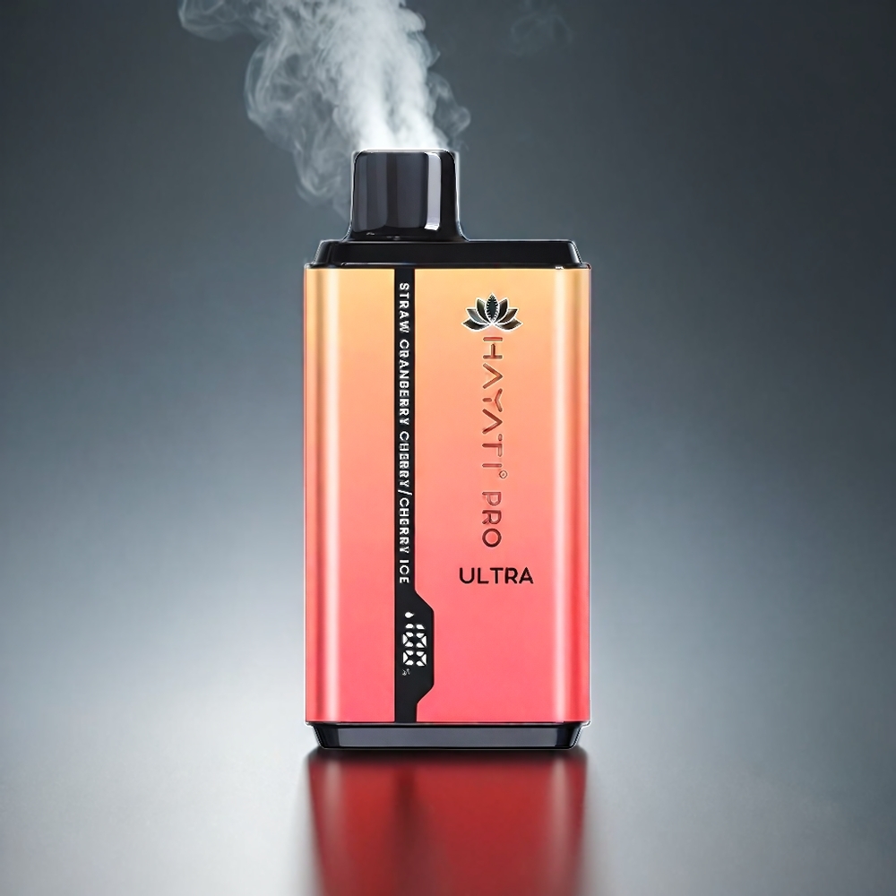 Hayati Pro Ultra Norge engros 15000+ Puffs 850mAh 12ml 2% Nikotin Jordbær Tranebær Kirsebær-Iskrem