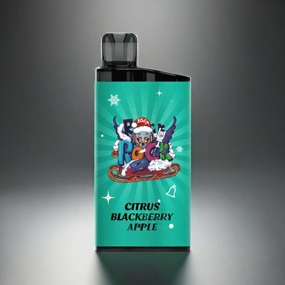 Iget Bar 3500 Puffs Norge Engros Vape Sitron Bjørnebær Eple – 1,2 Ohm Mesh Coil, 1400 mAh, 78g