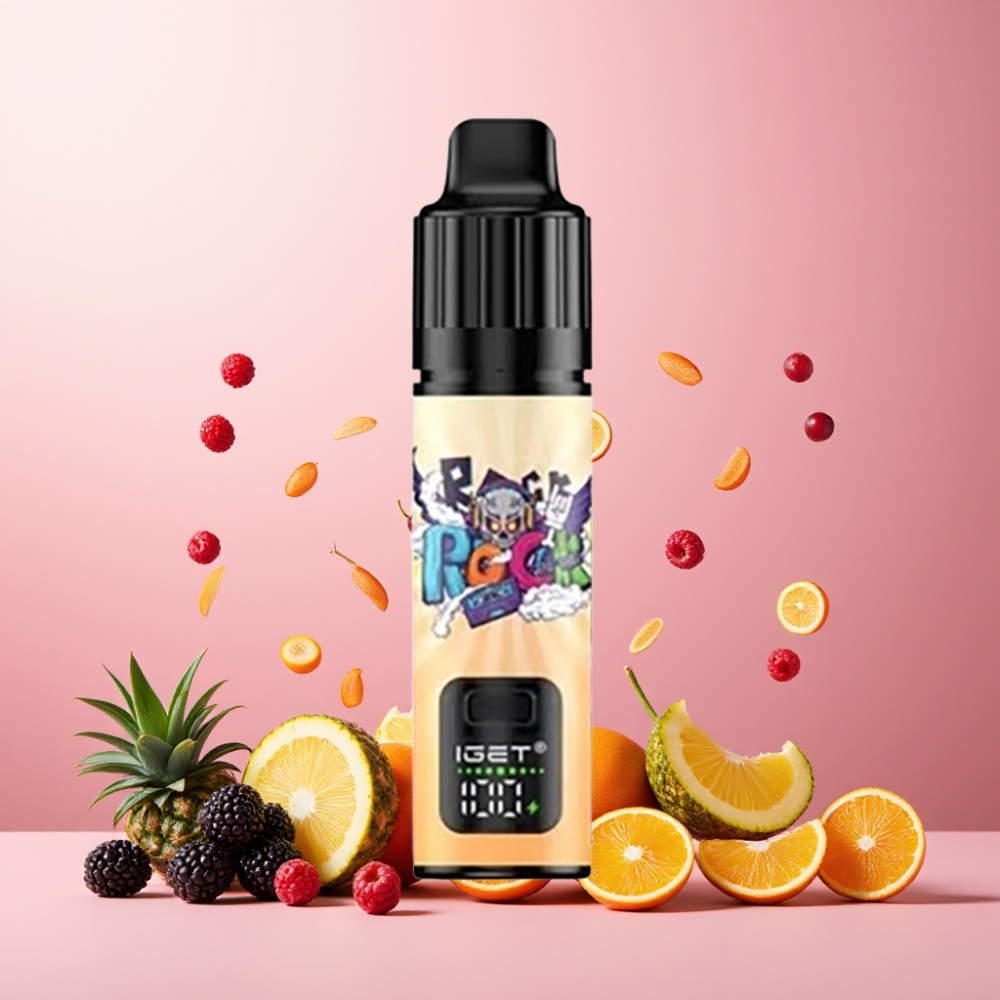 IGET BAR PLUS S3 POD 10000 Puffs Norge Engros Vape til engangsbruk 18 ml E-liquid 5% Nikotin Svartbjørn Ananas Appelsin
