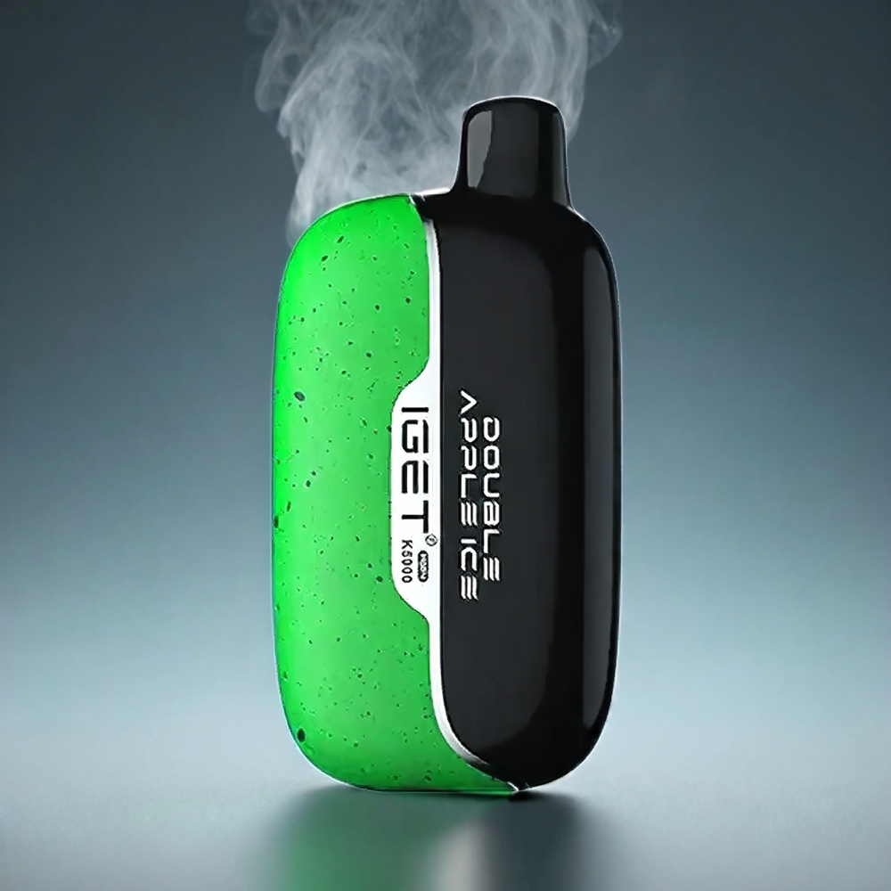 Iget Moon K5000 Puffs Norge Engros Vape Dobbel Eple Is – 5000 Puff, 81.5 g, PC Material, 1.35 Ohm Mesh Coil