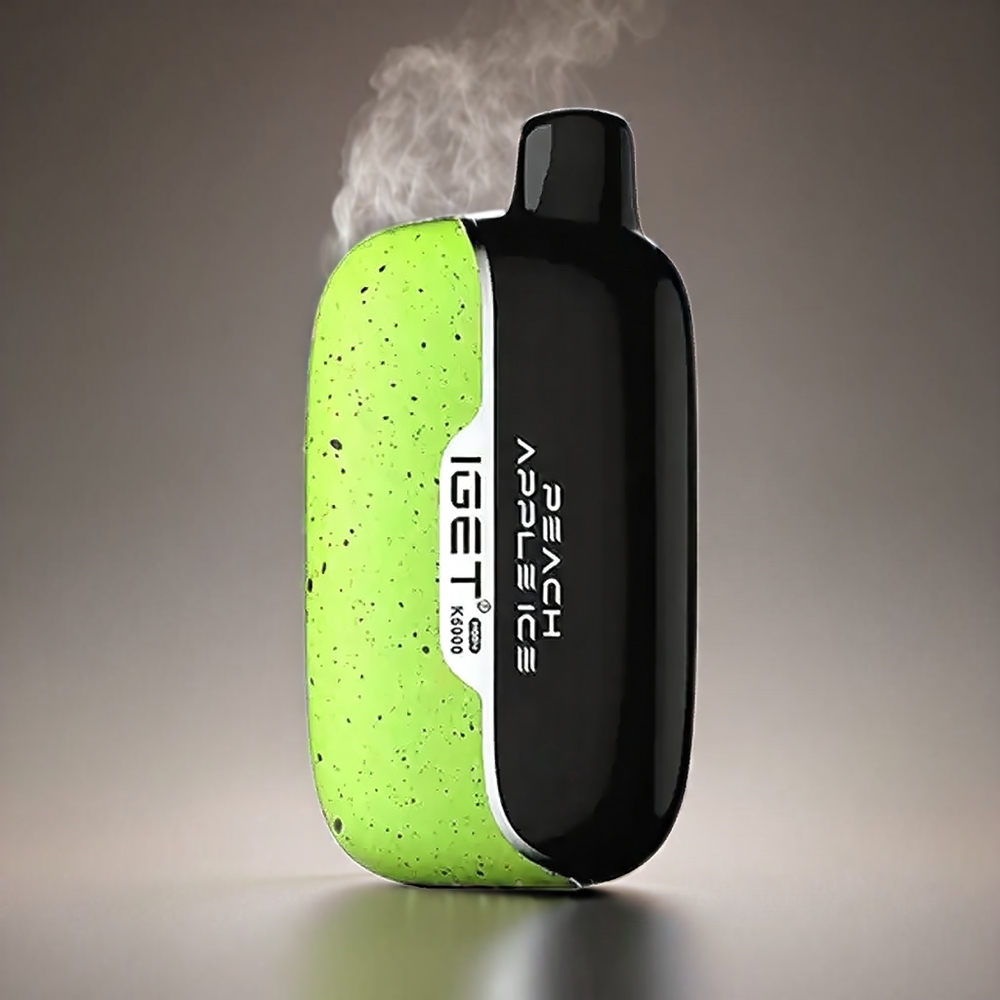 Iget Moon K5000 Puffs Norge Engros Vape Fersken Eple – 5000 Puffs, 81.5 g, PC-materiale, Mesh Coil 1.35 Ohm