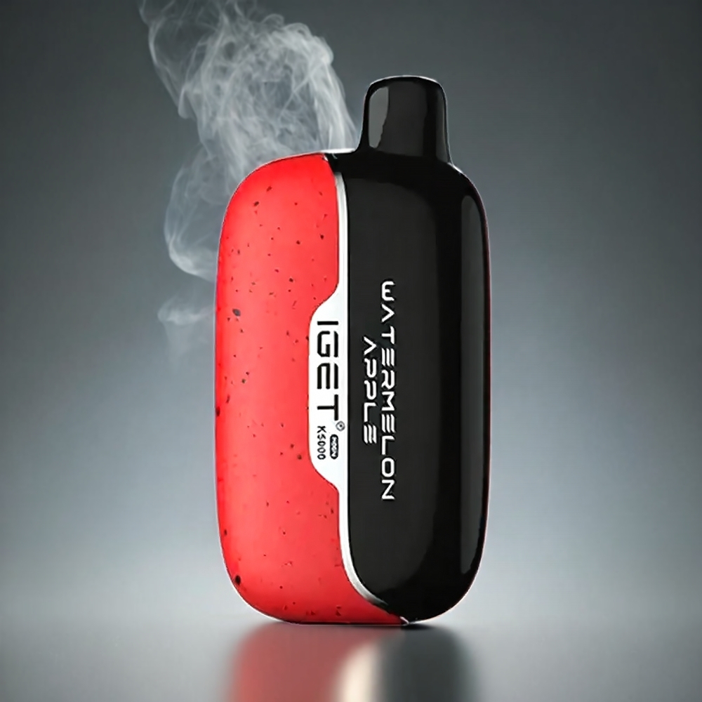 Iget Moon K5000 Puffs Vape Vannmelon Eple Norge Engros – 5000 Puffs, 81.5 g, PC-materiale, Mesh Coil 1.35 Ohm