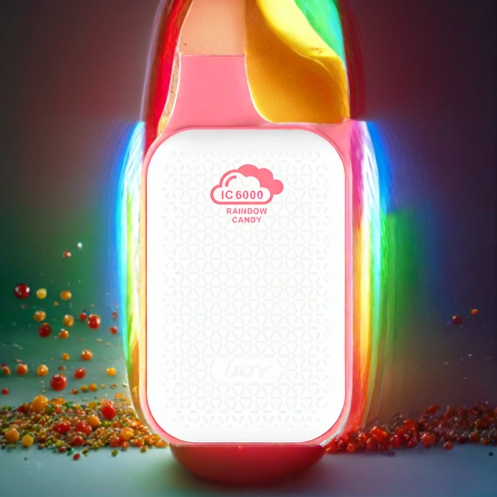 IJOY Bar IC6000 Engangs vape Rainbow Candy Norge Engros – 6000 Puff, 15ml E-væske, 600mAh Batteri, Type-C Lading