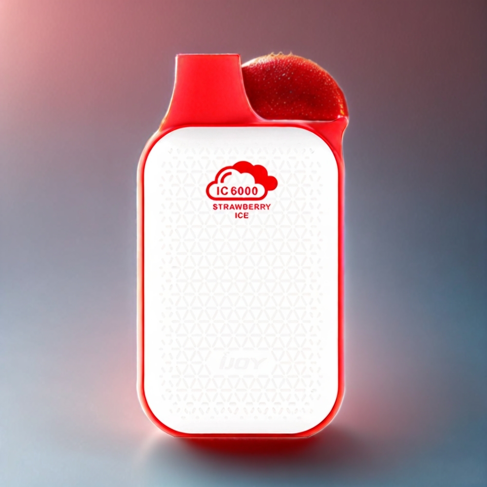 IJOY Bar IC6000 Norge Engros Engangs vape Jordbær Is – 6000 Puff, 15ml, Type-C Lading, 1.1 Ohm Mesh Coil