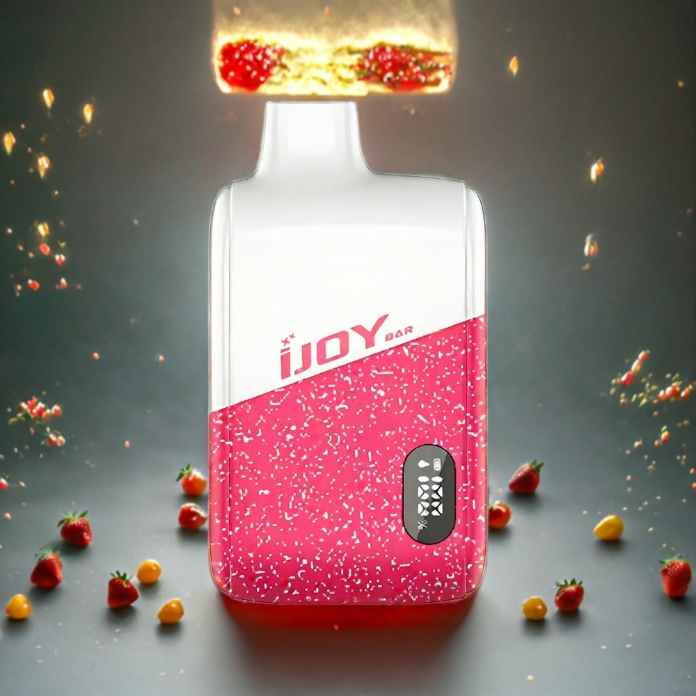 IJOY Bar IC8000 Engangs vape Norge Engros – Jordbær Mango – 8000 Puff, 18ml, 650mAh, Type-C Lading