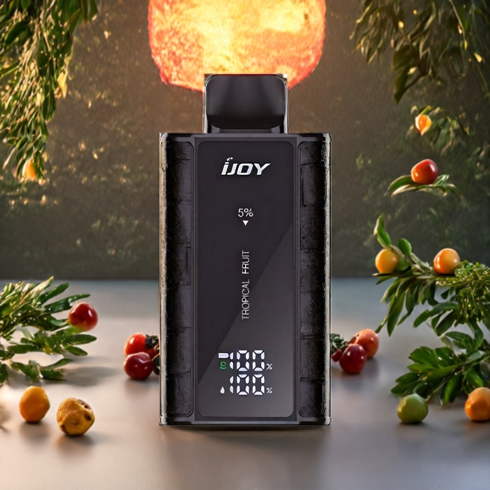 IJOY Captain 10000 Puffs Engangs Vape Norge Engros Tropisk Frukt – 18ml E-væske, 650mAh Batteri, Type-C Lading, Justerbar Effekt