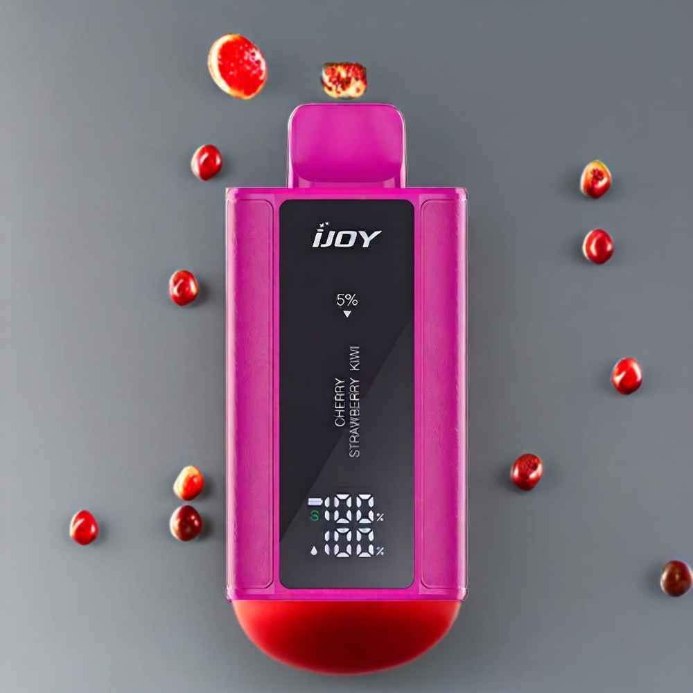 IJOY Captain 10000 Puffs Norge Engros Engangs vape 18ml 5% Nikotin Kirsebær Jordbær Kiwi 650mAh Type-C Lading