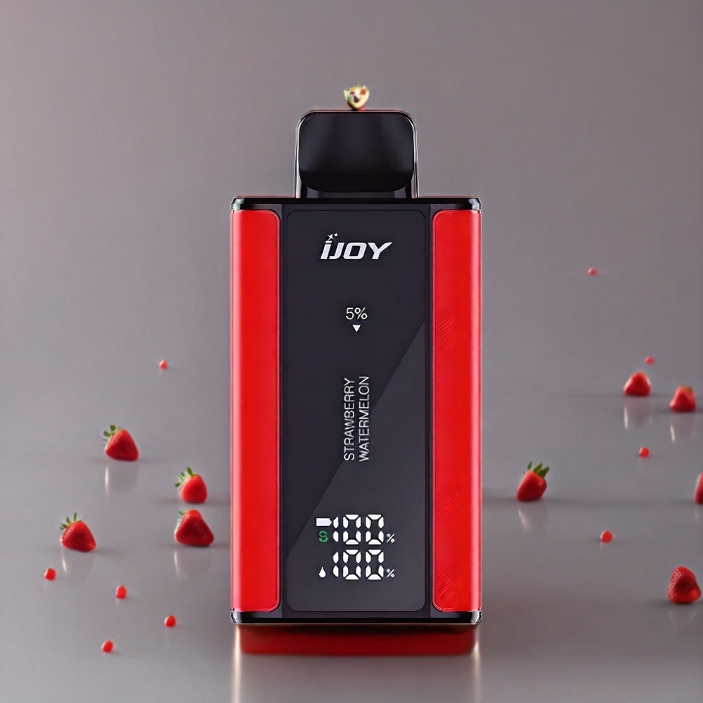 IJOY Captain 10000 Puffs Norge Engros Engangs vape Jordbær Vannmelon – 18ml E-væske, 650mAh, Type-C-lading, Justerbar Effekt