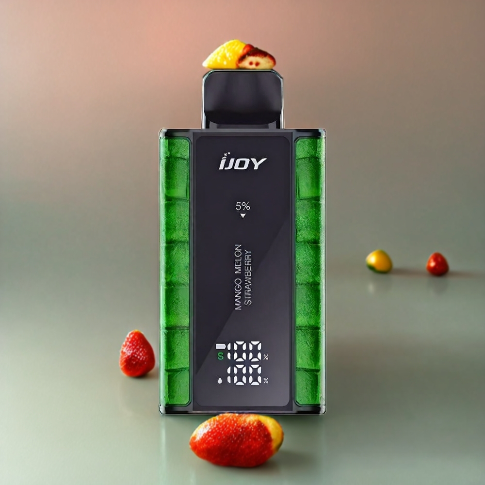 IJOY Captain 10000 Puffs Norge Engros Engangs vape Mango Melon Jordbær – 18ml E-væske, 650mAh, Type-C Lading, Justerbar Effekt