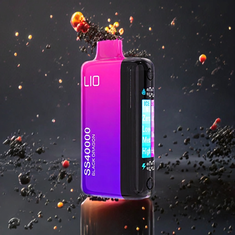 IJOY LIO SS40000 Engangs vape Black Dragon Norge Engros – 40000 Puff, 22ML, Justerbar Luftstrøm, TYPE-C Lading