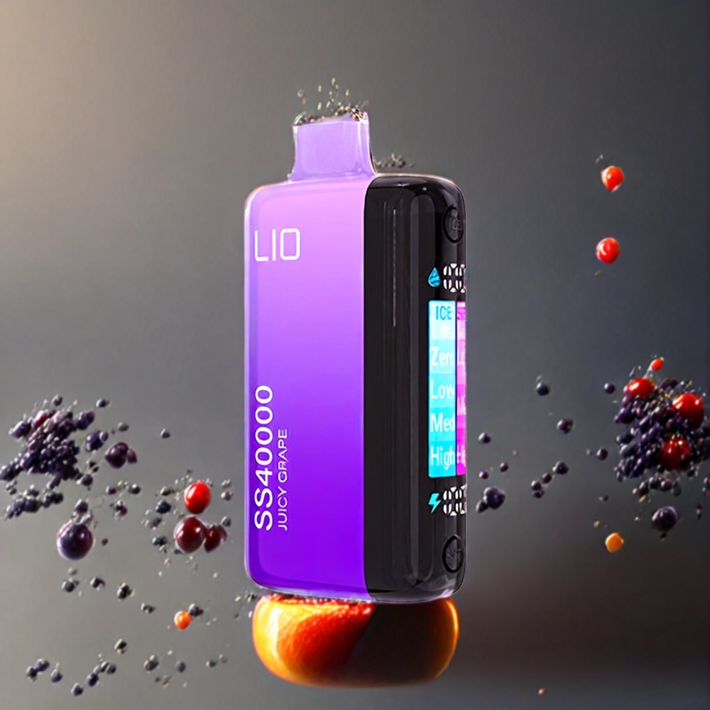 IJOY LIO SS40000 Engangs vape Julcy Druer Norge Engros – 40000 Puff, 22ML, 1100 mAh, TYPE-C-lading, Justerbar Luftstrøm