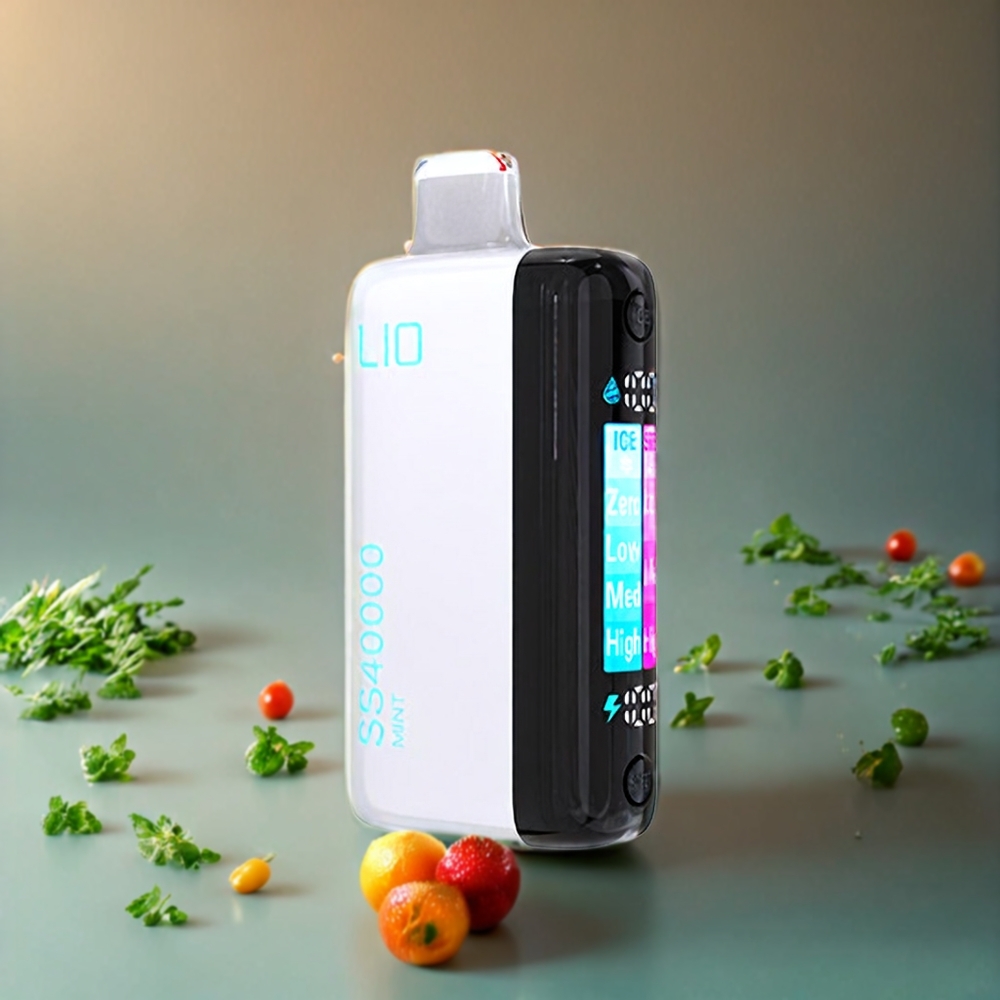 IJOY LIO SS40000 Engangs vape Mint 40000 Puffs 22ML Norge Engros med Justerbar Luftstrøm og TYPE-C Lading