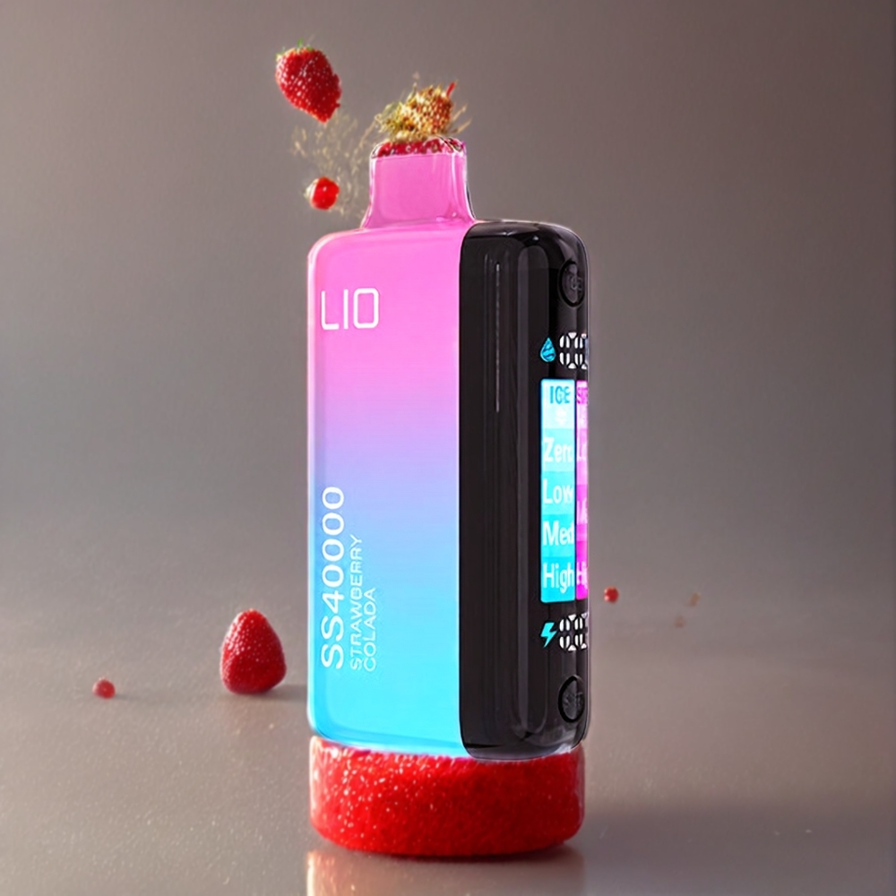 IJOY LIO SS40000 Engangs vape Norge Engros – Jordbær Colada – 40000 Puffs – 22ML E-væske – 1100 mAh Batteri – TYPE-C Lading