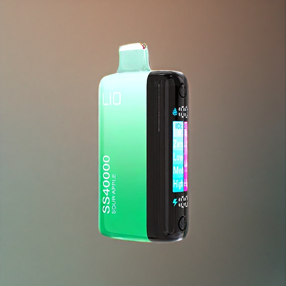 IJOY LIO SS40000 Engangs vape Sur Eple Norge Engros – 40000 Puff, 22ML, Justerbar Luftstrøm, TYPE-C Lading