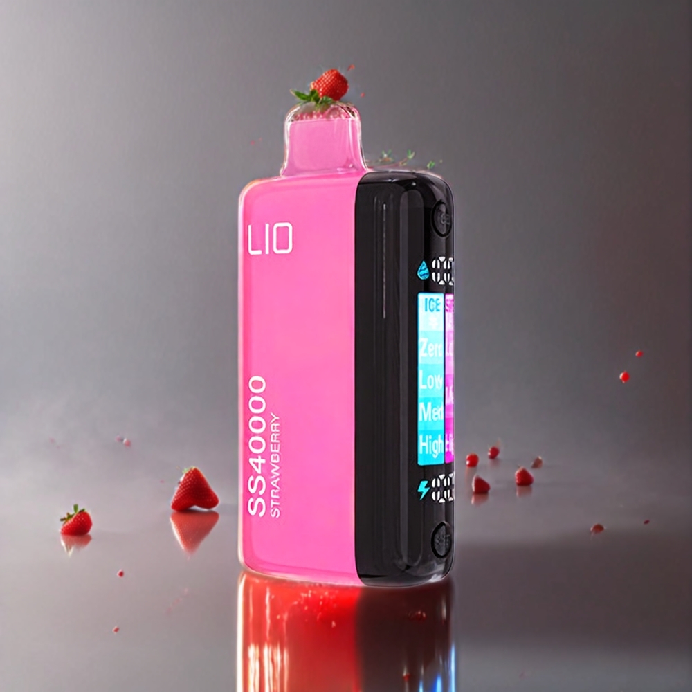 IJOY LIO SS40000 Norge Engros Engangs vape Jordbær (Strawberry) – 40000 Puffs, 22ML, 1100 mAh, TYPE-C