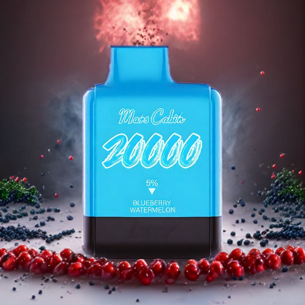 IJOY Mars Cabin 20000 Norge Engros 20000 Puffs Engangs vape Blåbær Vannmelon med 20ML E-væske og TYPE-C Lading