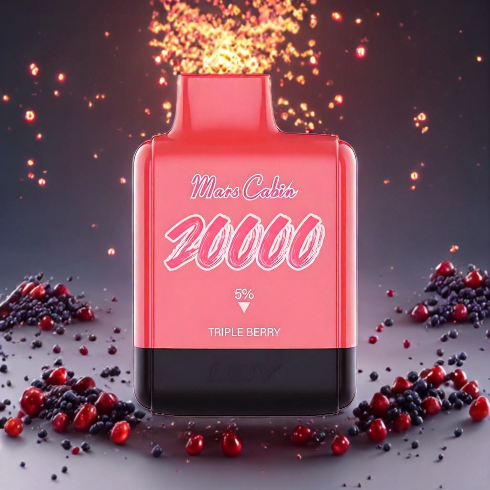 IJOY Mars Cabin 20000 Puffs Engangs Vape Triple Bær Norge Engros – 20ML E-væske, 50mg Nikotin, 0.5 Ohm Dual Mesh Coil, TYPE-C Lading