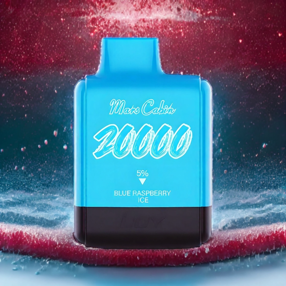 IJOY Mars Cabin 20000 Puffs Engangs vape Blå Bringebær Is Norge Engros – 20ML, 50mg Nikotin, TYPE-C Lading