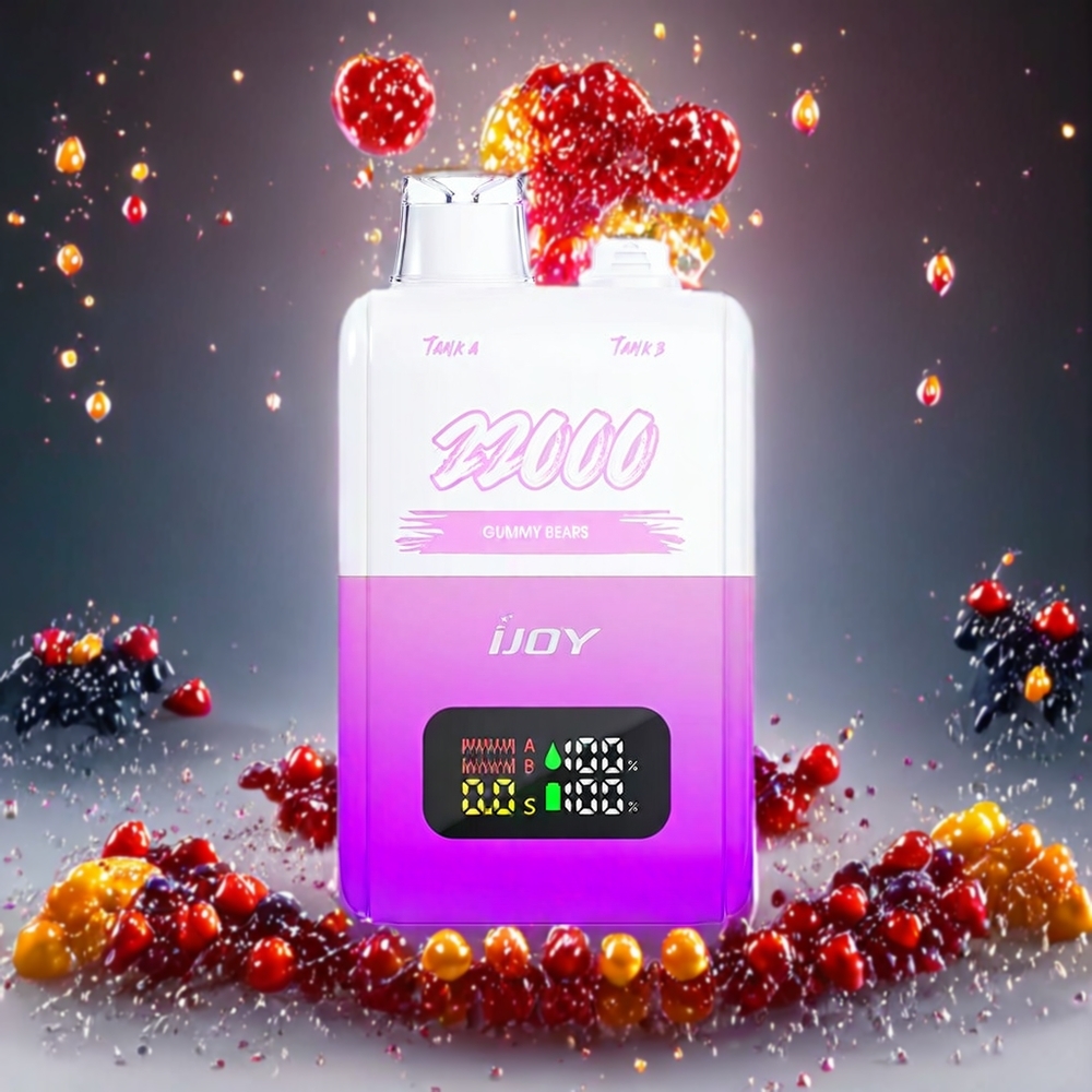 IJOY SD 22000 Puffs Engangs Vape Gummibjørner Norge Engros med 15W, 650 mAh og Type-C Lading