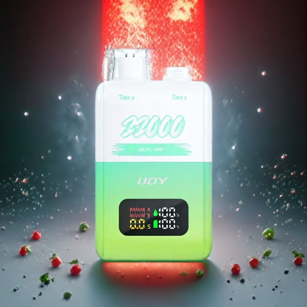 IJOY SD 22000 Puffs Engangs vape Arctic Mint Norge Engros – 650 mAh, 15ML + 15ML, Type-C Lading
