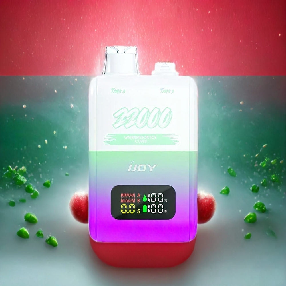 IJOY SD 22000 Puffs Engangs vape Norge Engros Vannmelon Isbit med 15W, 650 mAh, Type-C-lading og 15ML + 15ML e-væske
