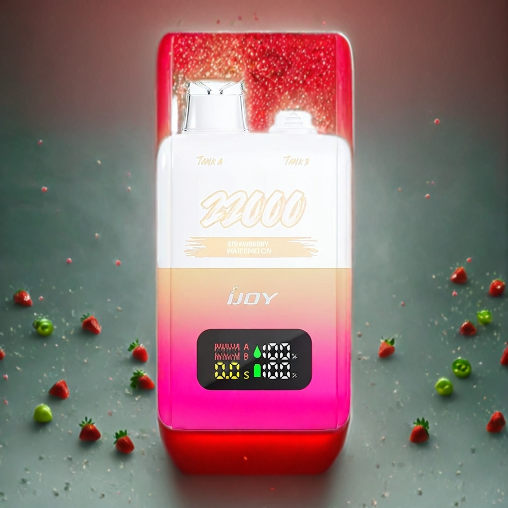 IJOY SD 22000 Puffs Norge Engros Engangs vape Jordbær Vannmelon – 15ML + 15ML, 650 mAh, Type-C Lading