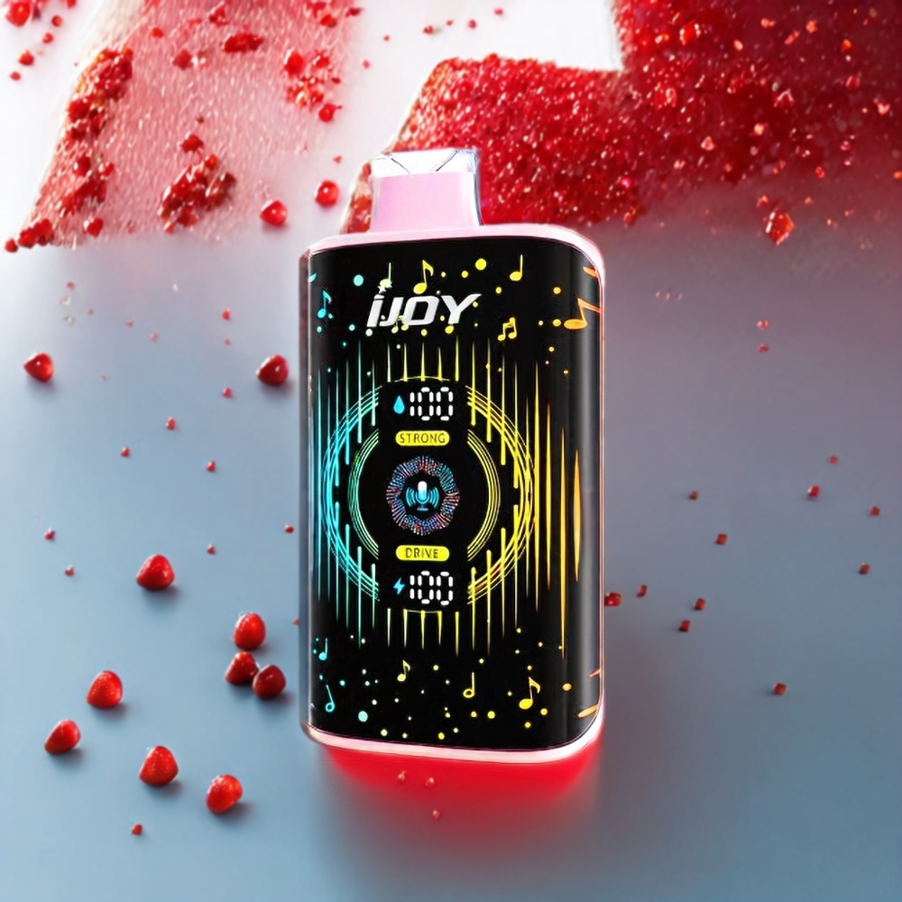 IJOY SD 40000 Puffs Engangs vape Norge Engros – Jordbær Is (Strawberry Ice) – 20ML / 5% Nikotin – 750mAh – Type-C Lading – Justerbar Luftstrøm
