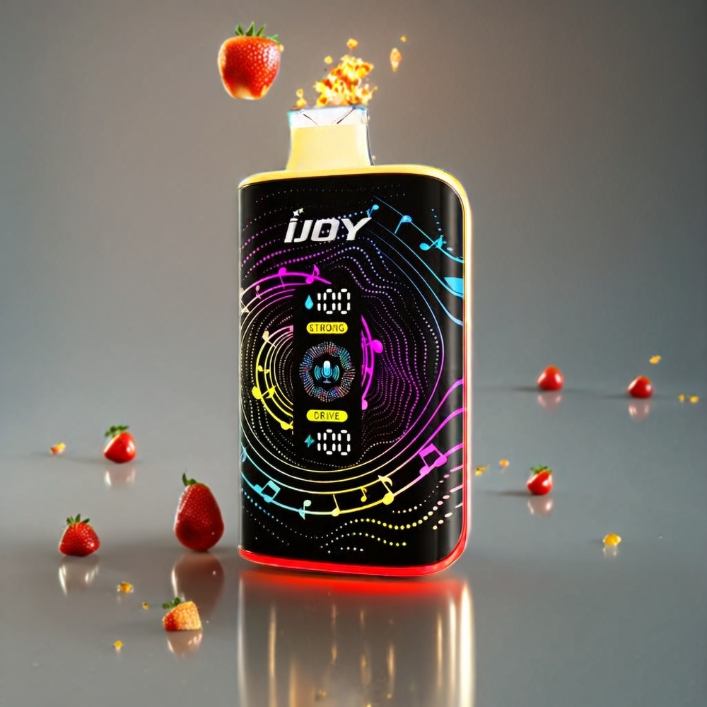 IJOY SD 40000 Puffs Engangs vape Norge engros – Jordbær Mango – 20ML, 5% Nikotin, 750mAh, Type-C-lading, Justerbar Luftstrøm