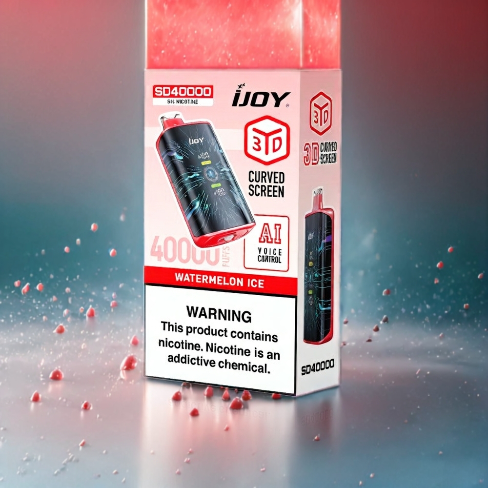 IJOY SD 40000 Puffs Engangs vape Norge engros – Vannmelon Is – 20ML E-væske, 750mAh, Type-C-lading, Justerbar airflow